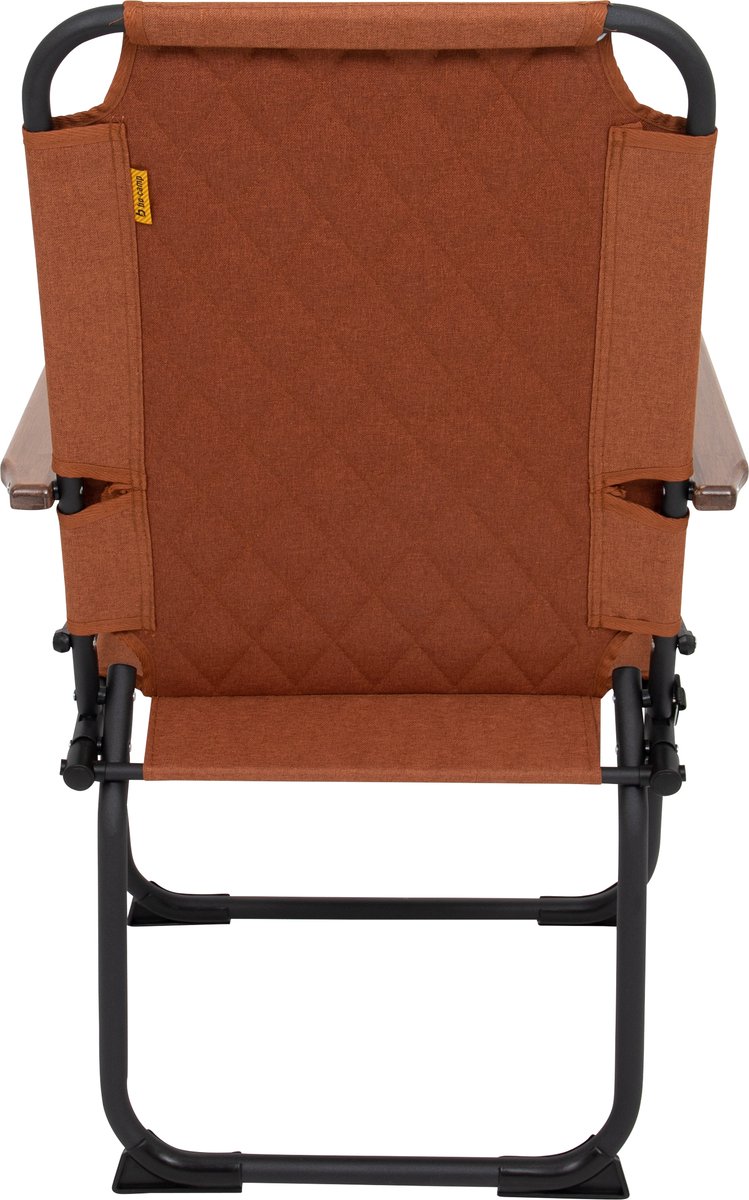 stoel, klapstoel, oranje, frame metaal, kussenlaag