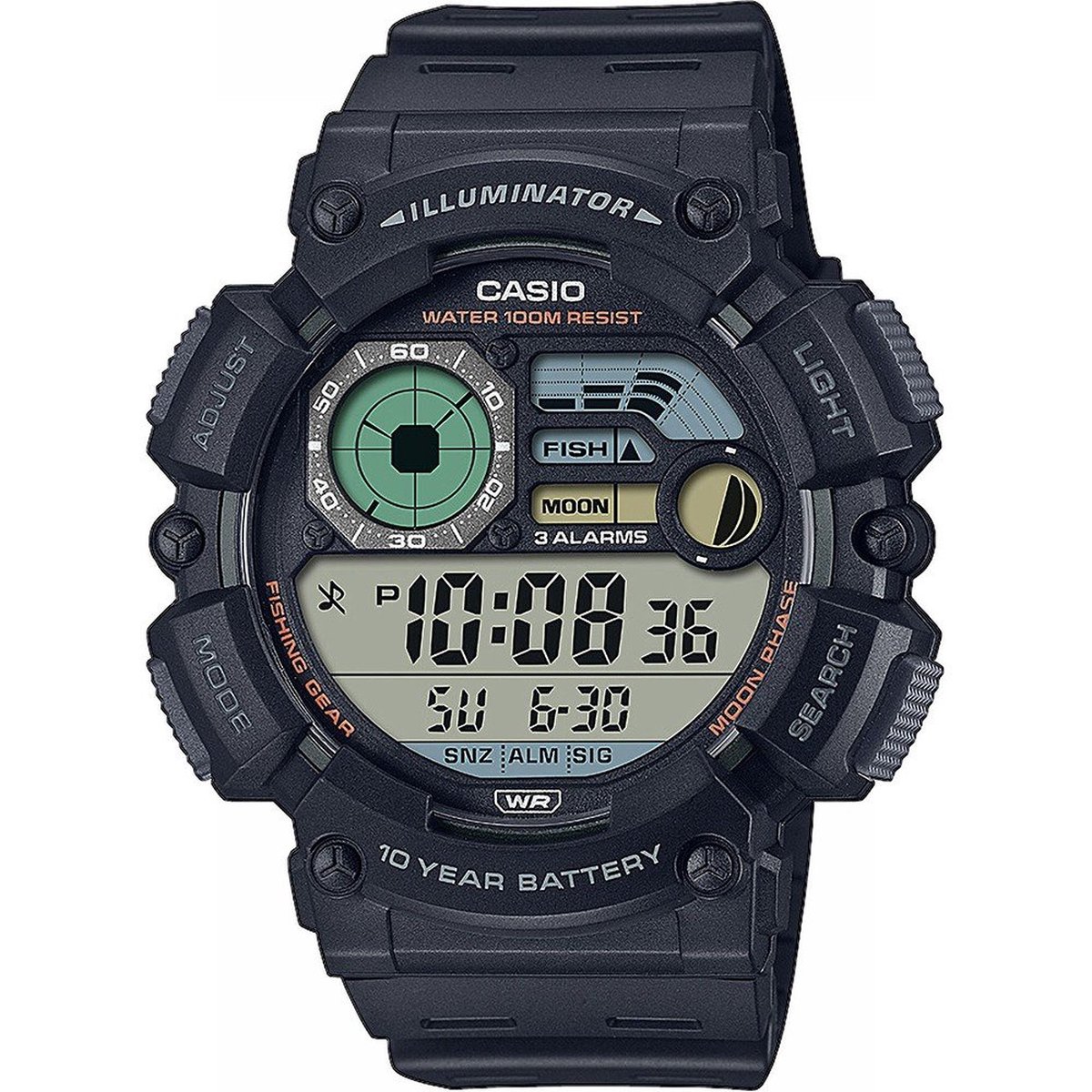 Casio Collection WS-1500H-1AVEF LCD Large Heren Horloge