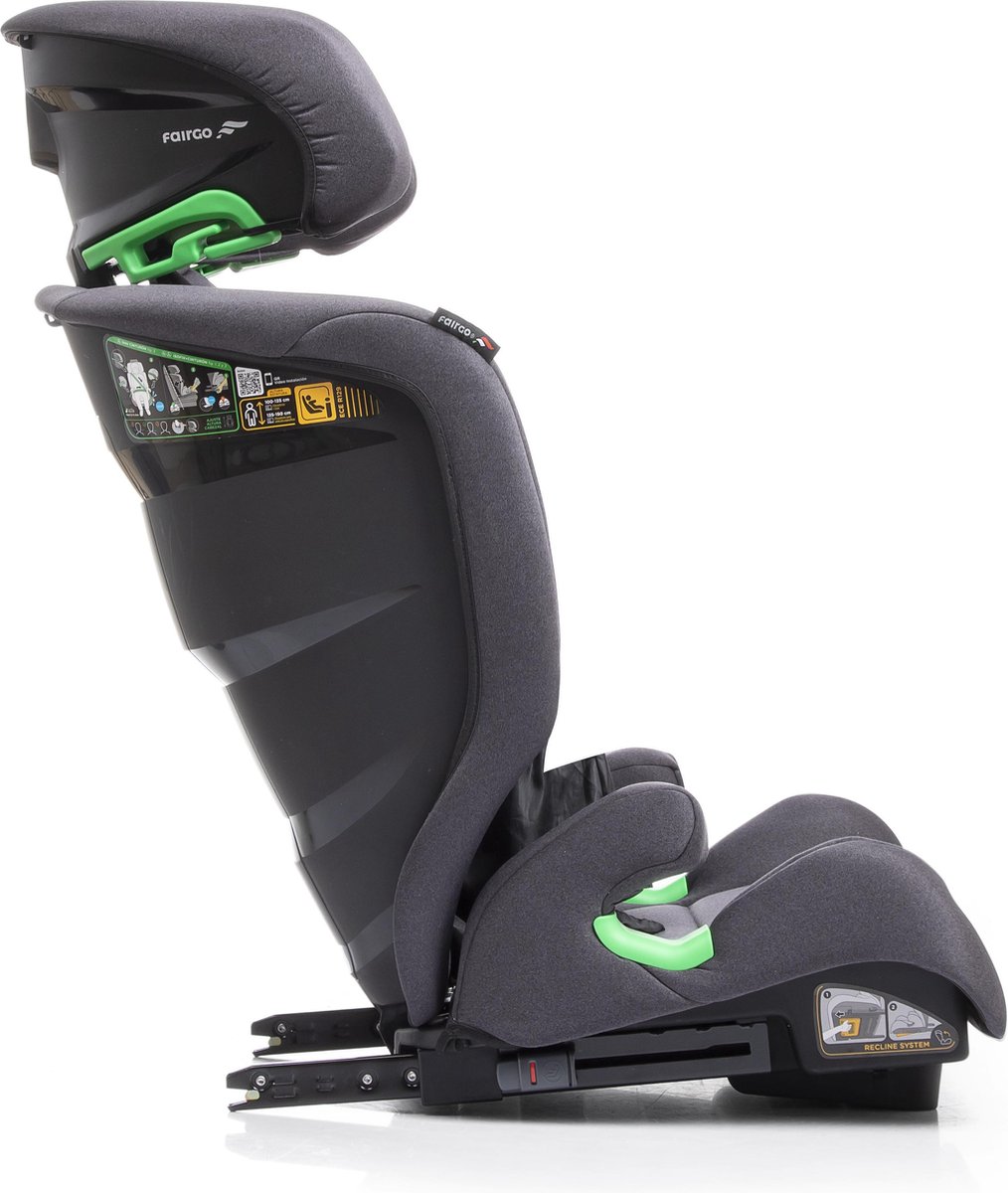 Babyauto autostoel Fairgo Raga I-size black/melange FG 100 tot 150 cm, 15 tot 36 kg