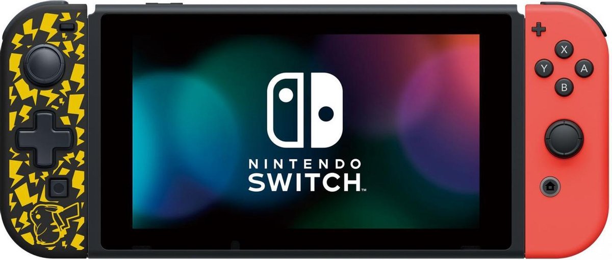 Hori Officieel licensed D-Pad Controller - Geschikt voor Nintendo Switch - Pikachu Zwart/Goud design