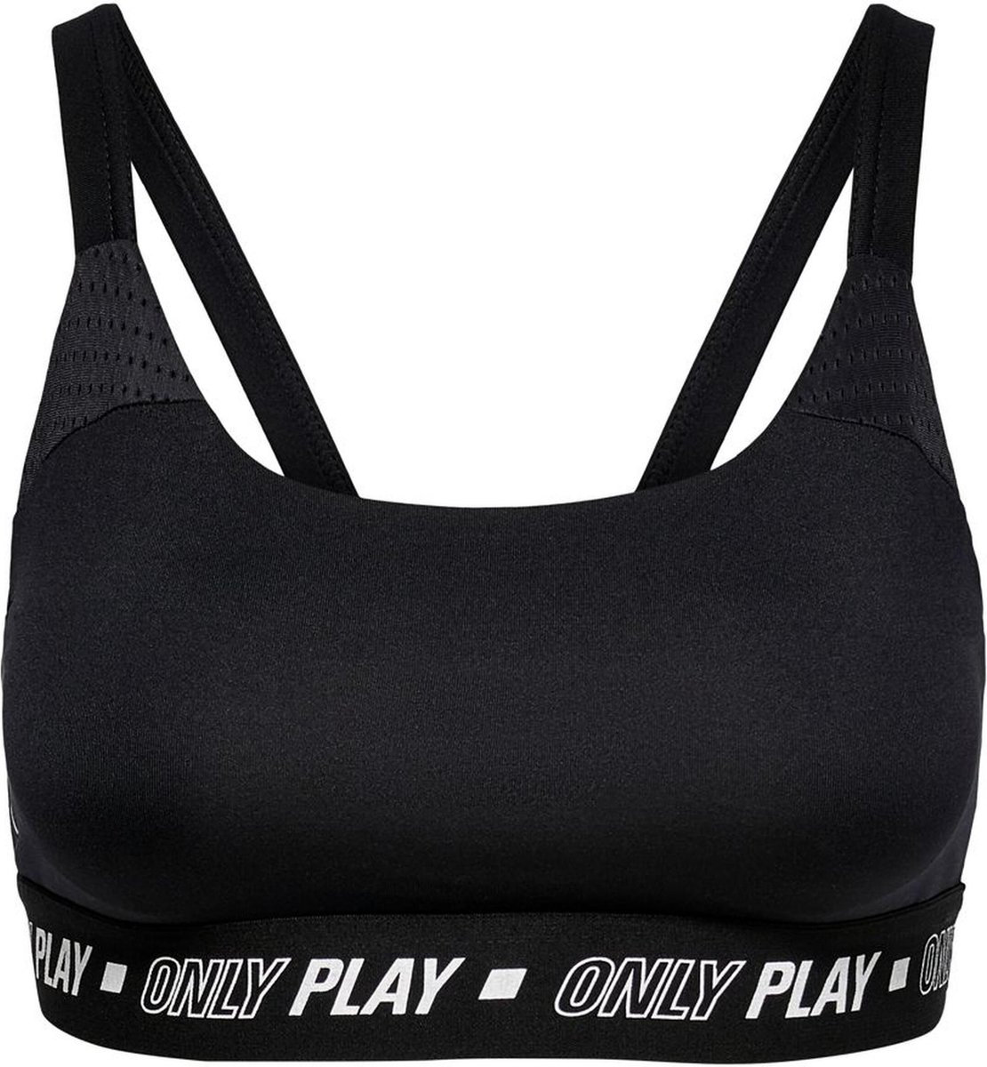 sportbra, zwart, bralette, elastic-band, stretchy-cup