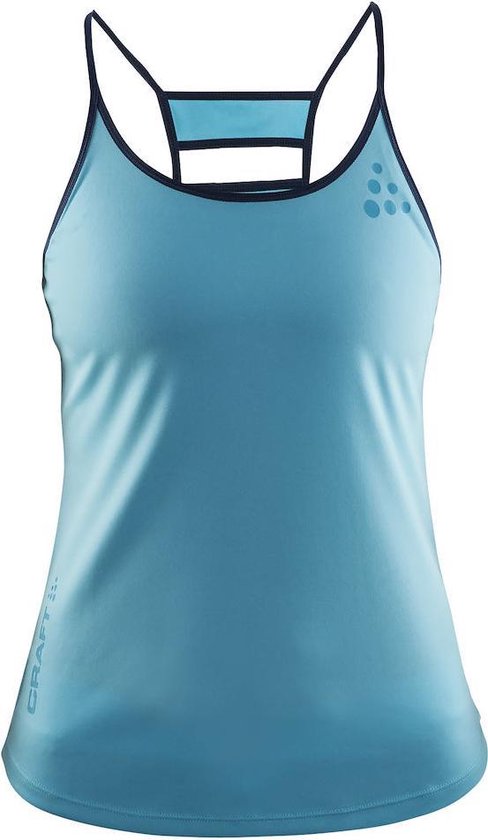 Craft maat S  breakaway singlet w - Sportshirt - Dames - Sea/Dark Grey Melange