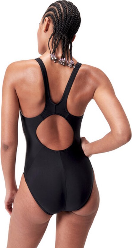 zwem..., badpak, one-piece, zwarte, back-ruit