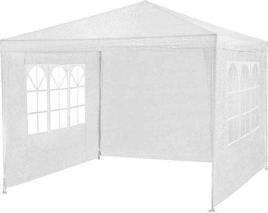 Benson Paviljoen Partytent Wit Met 3 zijwanden - 2,9 x 2,9 meter