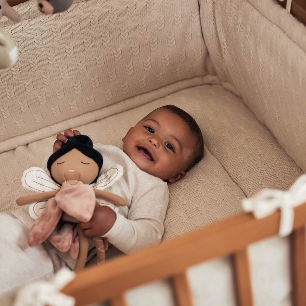 Jollein Boxkleed 75x95cm Grain Knit - Oatmeal