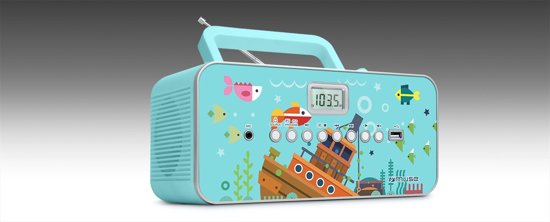 Koopjeshoek - Muse M-29 KB Draagbare Radio/CD/MP3 speler met microfoon