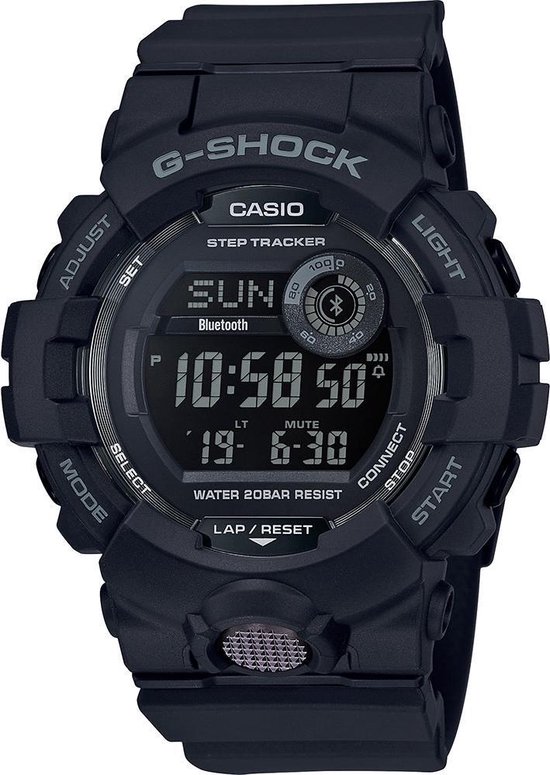 Casio G-Shock GBD-800-1BER Herenhorloge 48,6 mm - Zwart