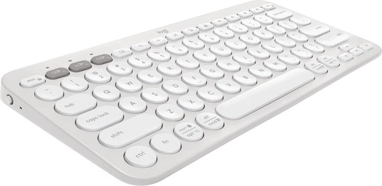 Logitech Pebble Keys 2 K380s - Draadloos Toetsenbord - Bluetooth - Qwerty - White