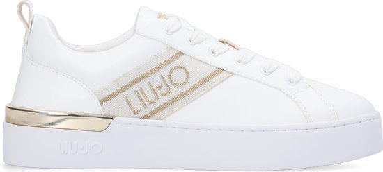  sneakers, witte sneaker, platform sneaker, gold accent, LUIS? nah