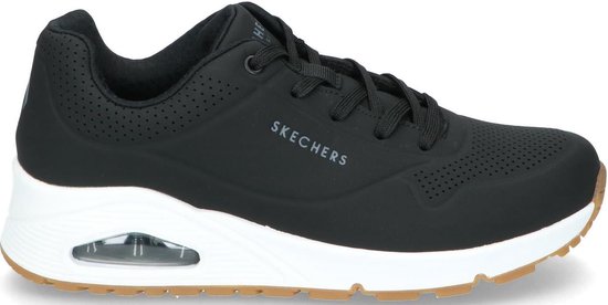 Skechers - Maat 39 - Uno Stand On Air Dames Sneakers - Zwart