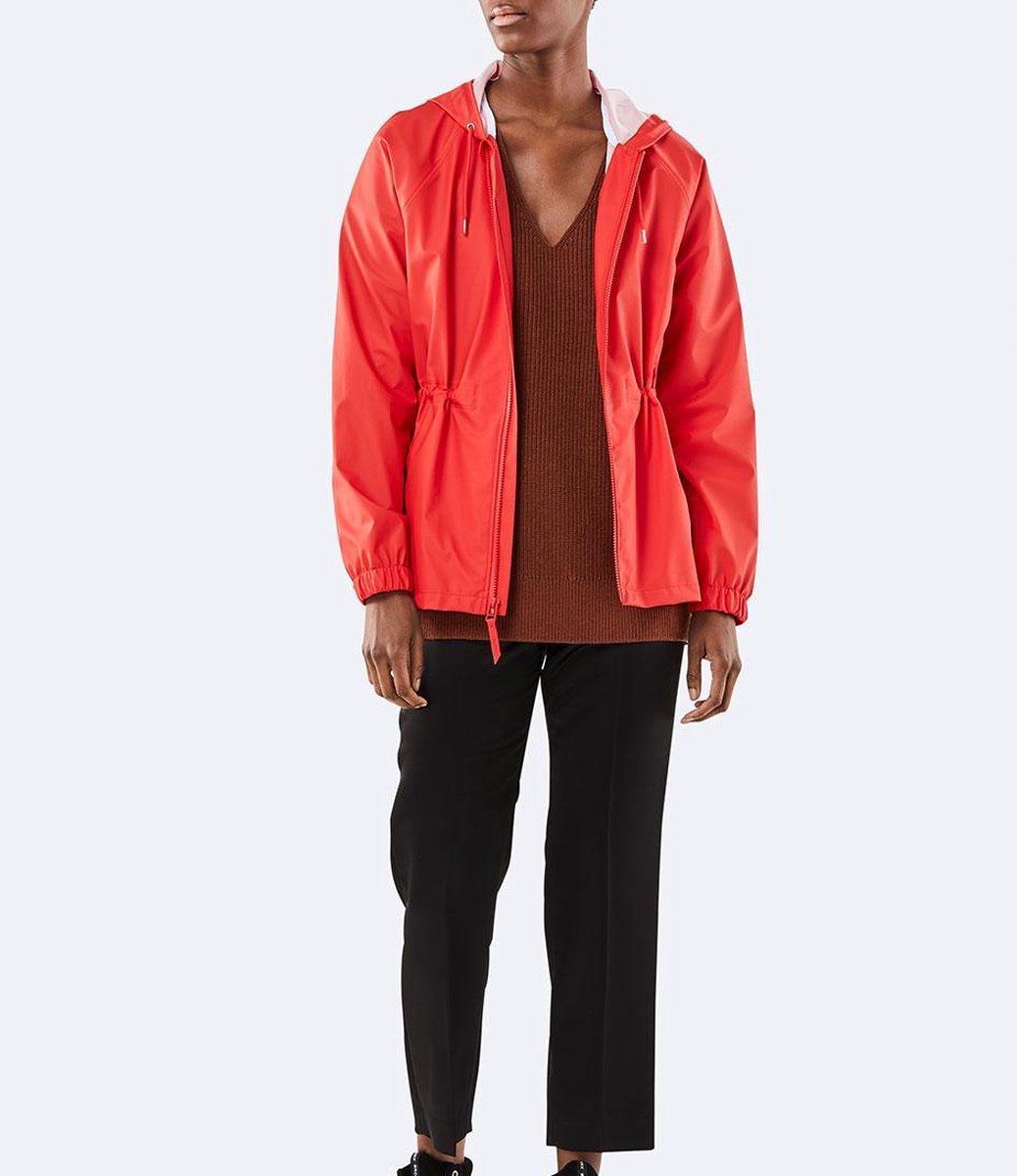 Rains - Maat XXS - W Jacket 1268 Regenjas Vrouwen - Rood