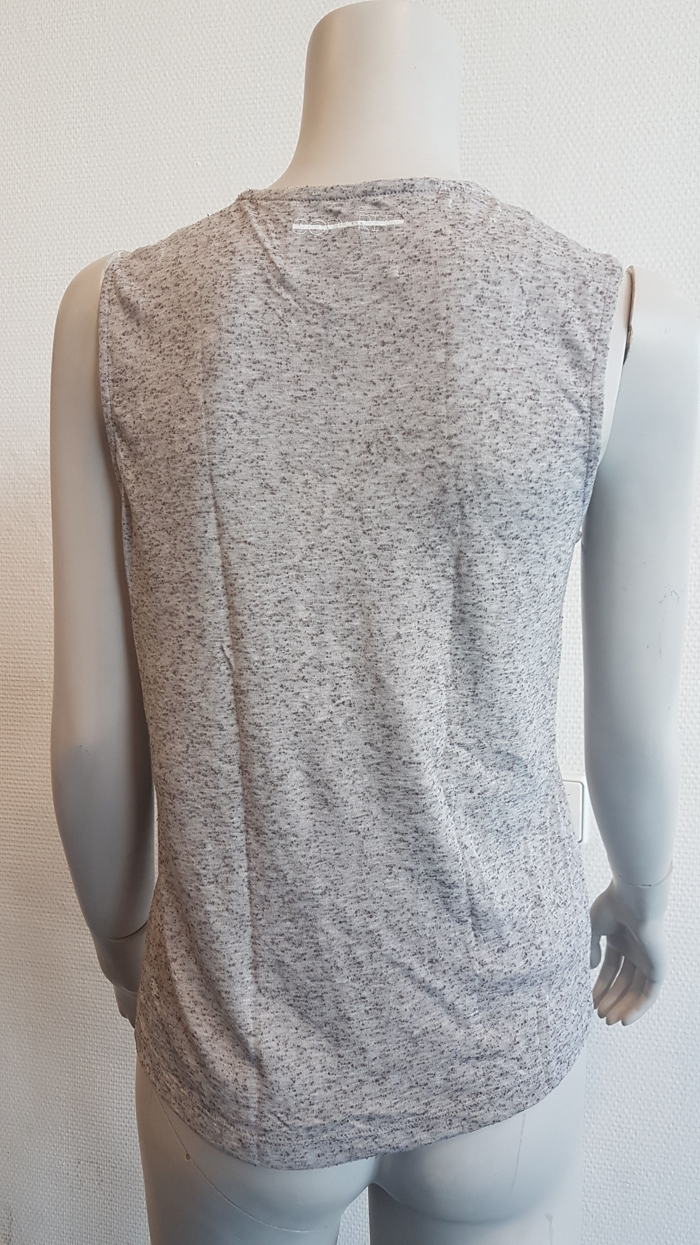 Copy Rite - mouwloos shirt - grey dot - M