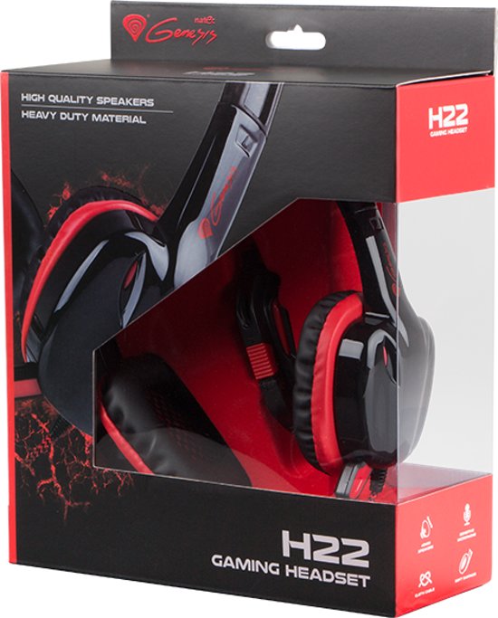 Genesis Wired Stereo Gaming Headset H22 - Zwart (PC)