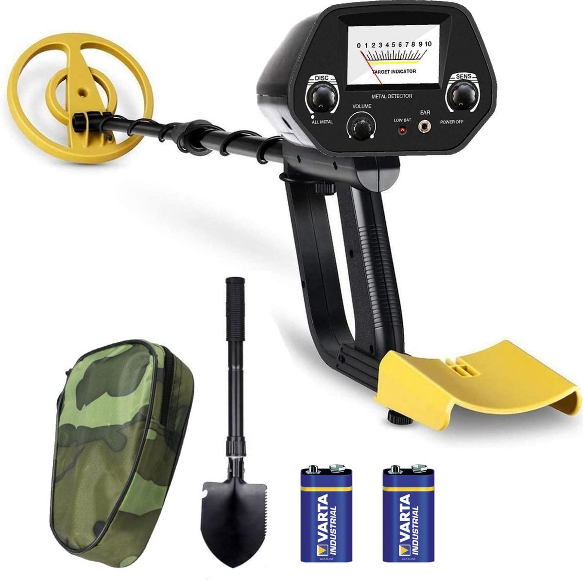 meti/metal detector, metal detector, zoekapparaat, vloerpakket, aksesoires