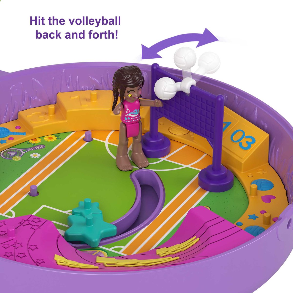 toernooi,  volleybal, miniatuur, speelset, paars