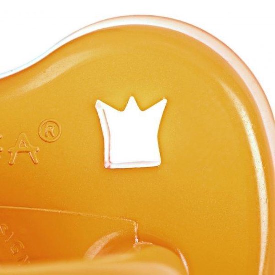 HEVEA fopspeen rond “Classic" - 0-3 maanden - 100% Natuurrubber - Kroon