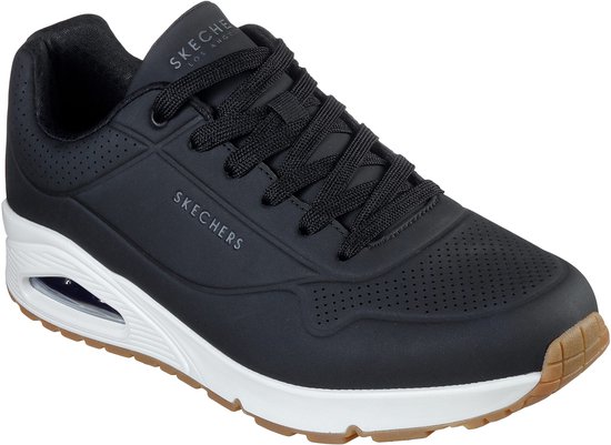 Skechers Uno - maat 46- Stand On Air - Heren Sneakers - Zwart