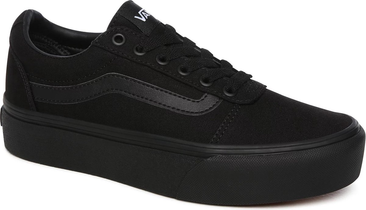 Vans Ward Platform Dames Sneakers - 38 - (Canvas) Black/Black