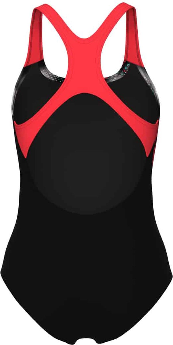 dgmoutlet-nl-Arena-W-Splash-Point-Swimsuit-Swim-Pro-Back-black-fluo-Red-aanbieding-sale-korting-4 Kleding, Badkleding, Tanktop, Kleding, Badkleding, Tanktop