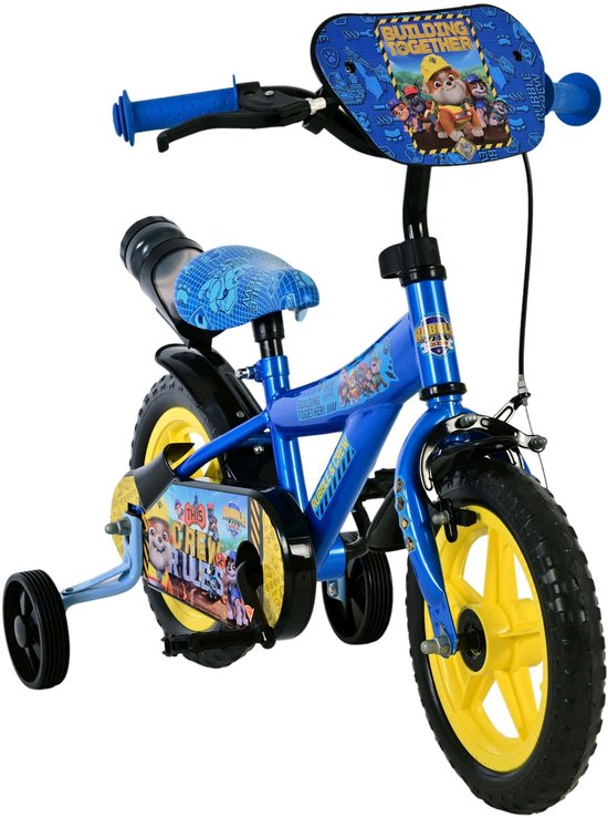 Paw Patrol - Rubble & Crew Kinderfiets - Jongens - Mag Wheels - 12 inch - Blauw