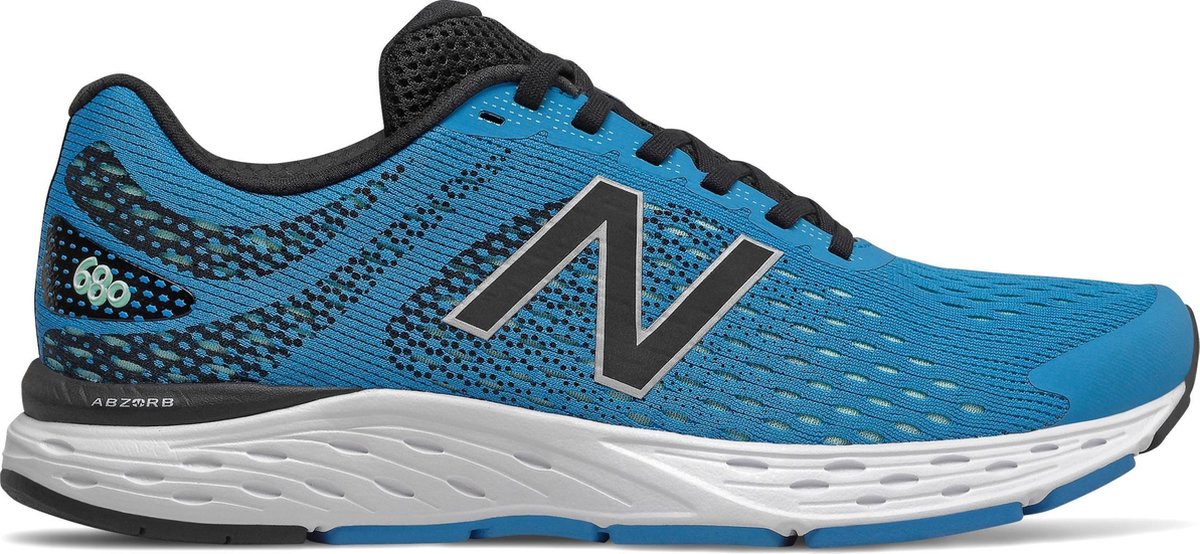 hardloopschoen, neus, blauw, mesh bovenwerk, vliezige tussenzool