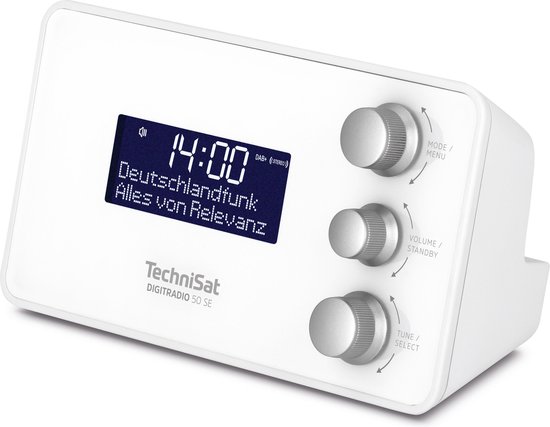 TechniSat DIGITRADIO 50 SE - DAB+ FM wekkerradio - wit
