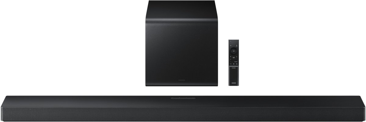 soundbar, bar, blu-ray?, home theater, remote, subwoofer, speaker, black