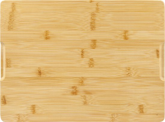 Bamboe Snijplank - 40x30 CM - Snijplank Hout - Met Sapgeul - Naturel