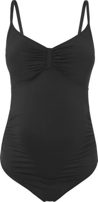 Noppies - XL-XXL - Positie badpak met knoopdetail - Black