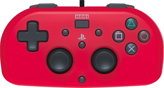 Hori PlayStation 4 Mini Gamepad - Kids Controller - Official Licensed - Rood