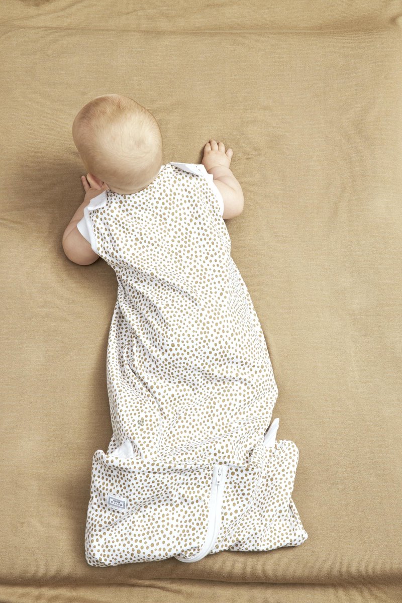 Meyco Baby Cheetah baby slaapzak 4 seizoenen - taupe