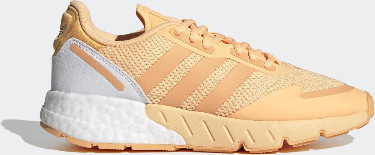 adidas ZX 1K Boost W Dames Sneakers - 38 - Acid Orange/Hazy Orange/Ftwr White