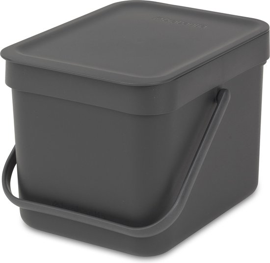 Brabantia Sort & Go Prullenbak - 6 l - Grey