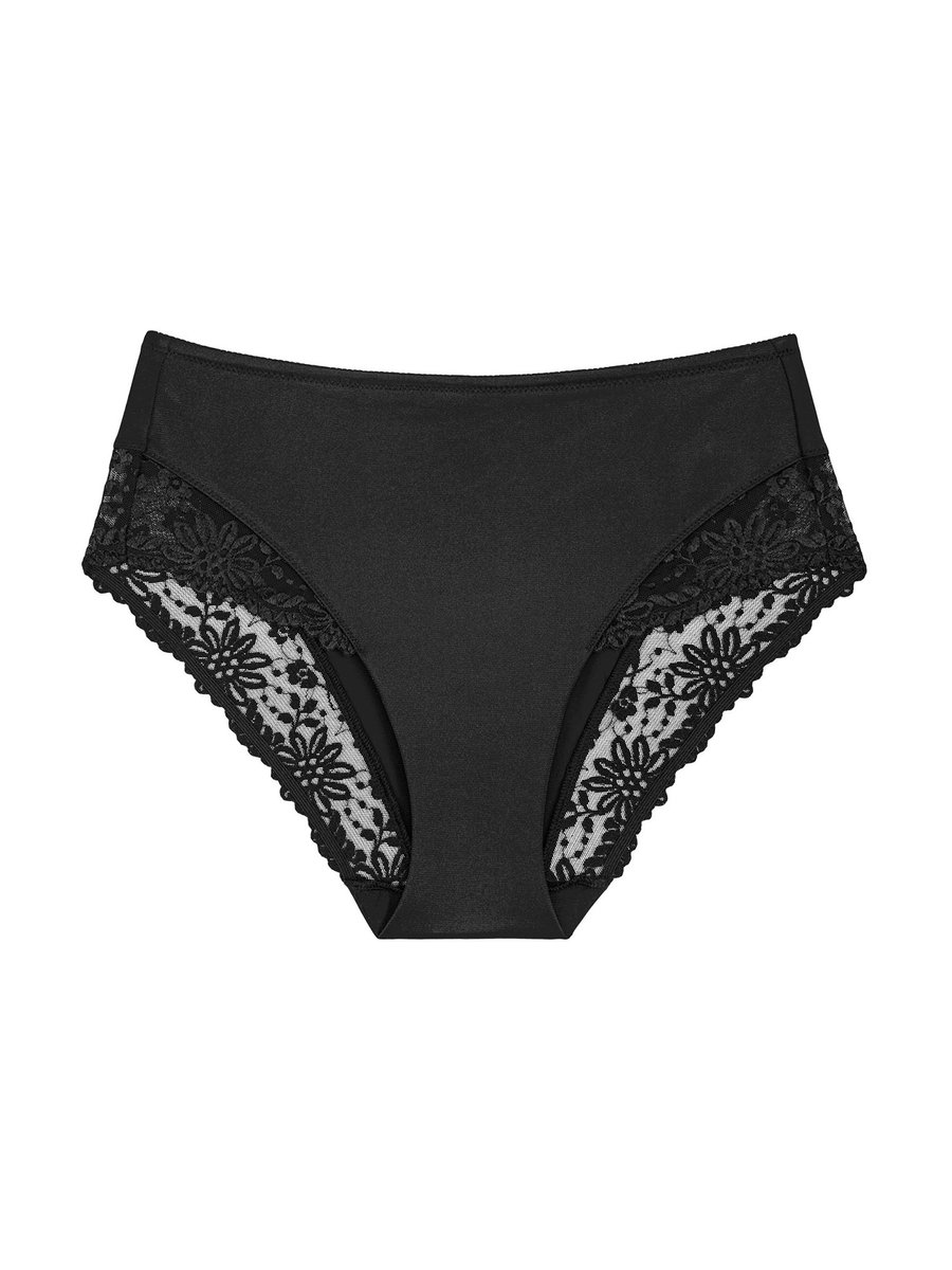 kleding, broek, pantie, lacetij, zwart