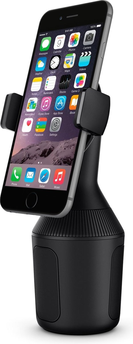 Belkin Telefoonhouder auto - bevestiging in bekerhouder - Zwart