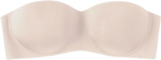 bh, strapless, bra, beige, padded
