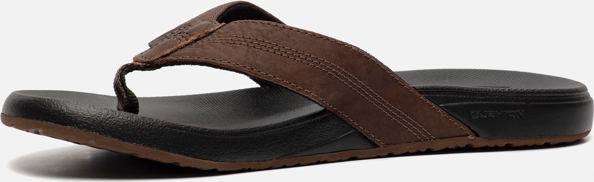 flipflop, sandalen, bruin, thong, zwarte_sole