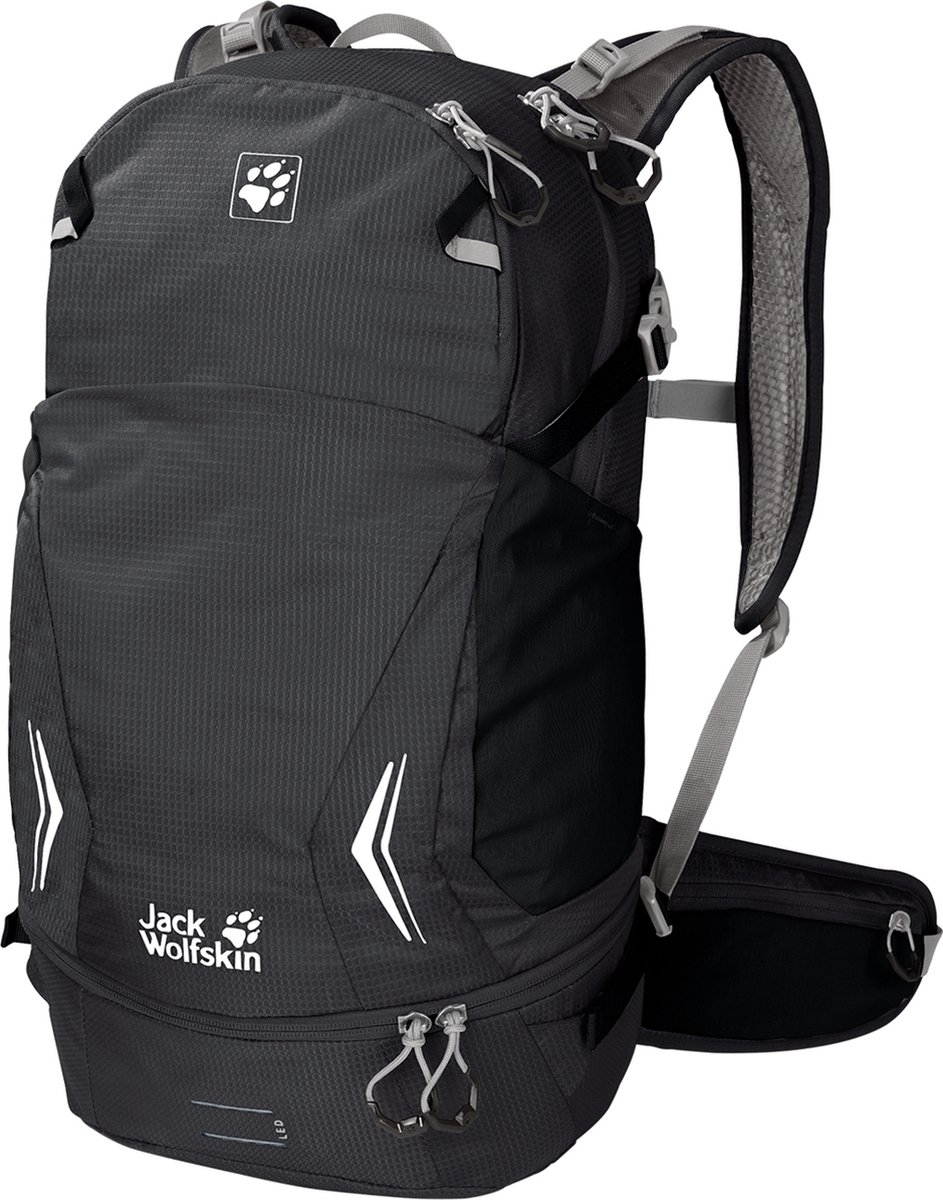 rugzak, rugzak sporten, outdoor, zwart, jack wolfskin