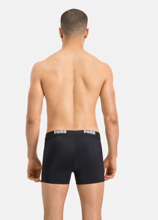 PUMA - M - Swim Logo Trunk Heren Zwembroek - zwart
