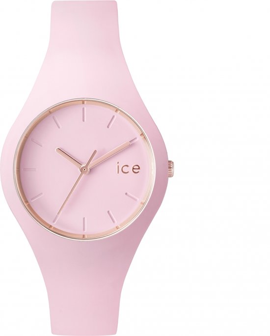 Ice-Watch ICE-Glam Pastel Pink Unisex Horloge - Siliconen - Roze - 34 mm