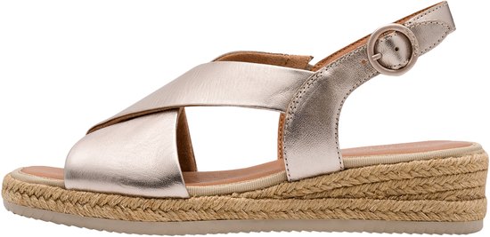 sandal, plat leer, espadrille, spange, neon