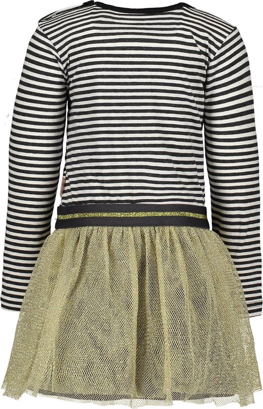 Bampidano  - Maat 86 -Meisjes Jurk - anthra stripe