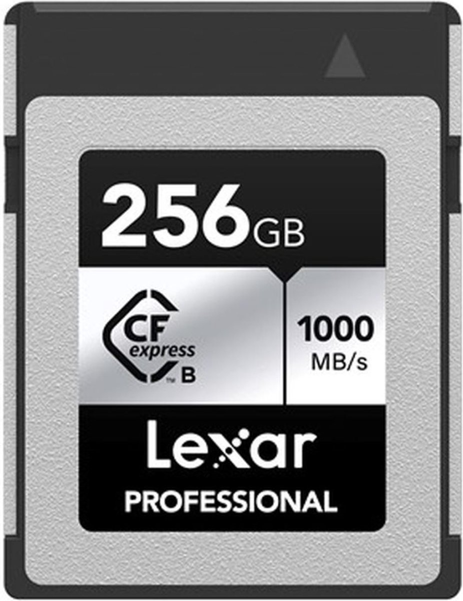 Lexar CFexpress PRO Type B Silver Series 256GB - Lezen 1750MB/s, Schrijven 1300MB/s