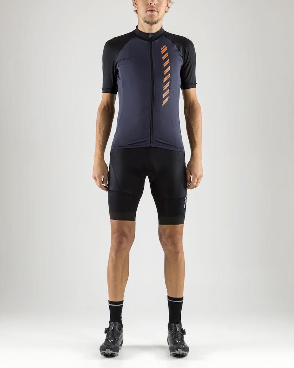 CRAFT Fietsshirt Velo Jersey 2.0 - Maat M - Fietsshirt - Heren - Gravel/Black