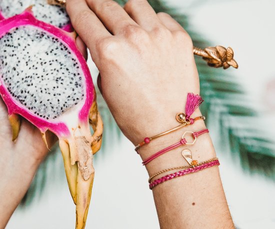 Scmyk armband BG-263 F Heartbeat goudkleurig