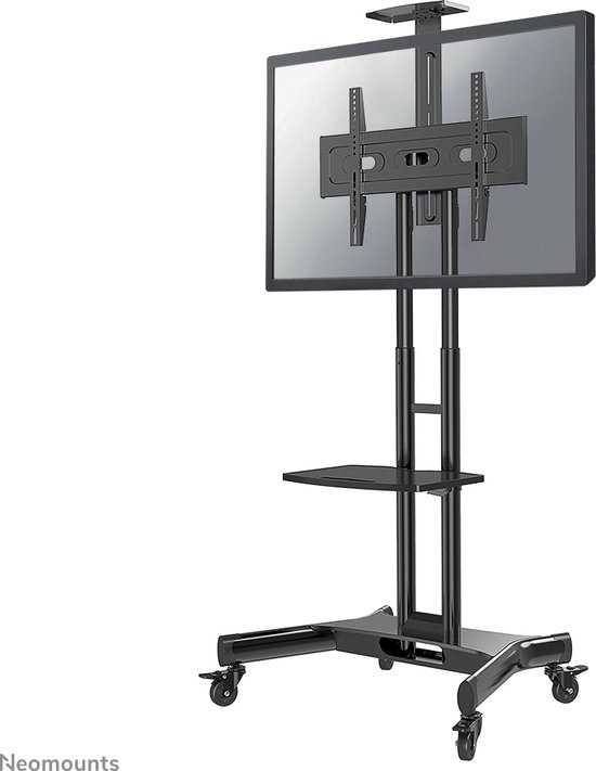 Neomounts NM-M1700BLACK verrijdbare TV standaard - 32-75" - hoogteverstelling 104,2-154,2 cm - manue