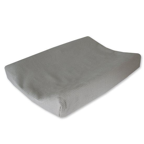 1f57-304c-48f3-8427-a9723d039be0 Cottonbaby Uil - Aankleedkussenhoes - Antraciet