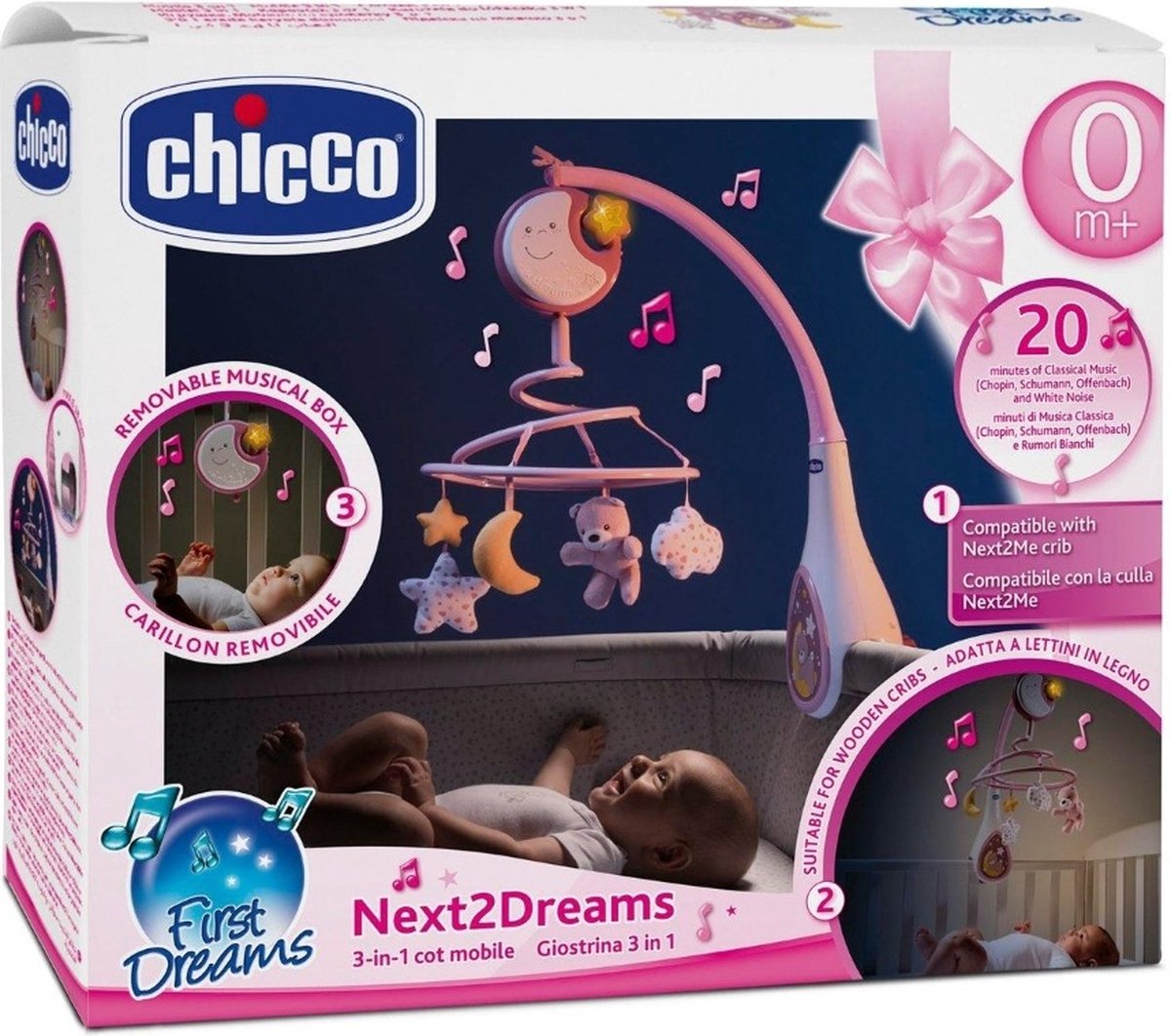 Chicco Next2dreams mobile pink