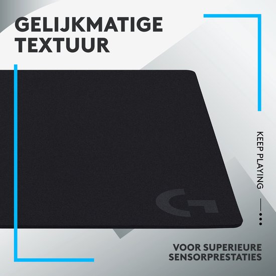 Logitech G640 Large - Stoffen Gaming Muismat - 460 x 400 x 3 mm - Zwart