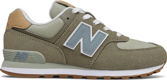 sneaker, houten rug, grijs-olijf, mesh bovenwerk, natuurlijke tinten